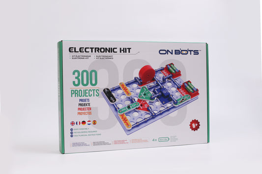ONBOTS Electronic STEM Kit, 300 Projects with Color Manual