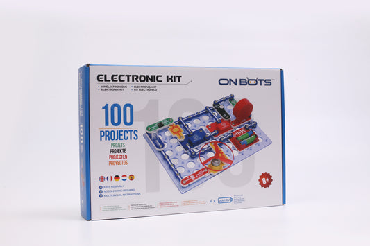 ONBOTS Electronic STEM Kit, 100 Projects with Color Manual