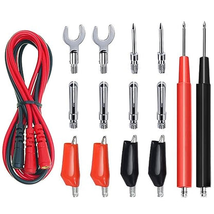Multimeter Test Lead Kit with Alligator Clip Banana Plug to Mini Grabber Multimeter Test Lead Kit with Alligator Clip Banana Plug to Mini Grabber
